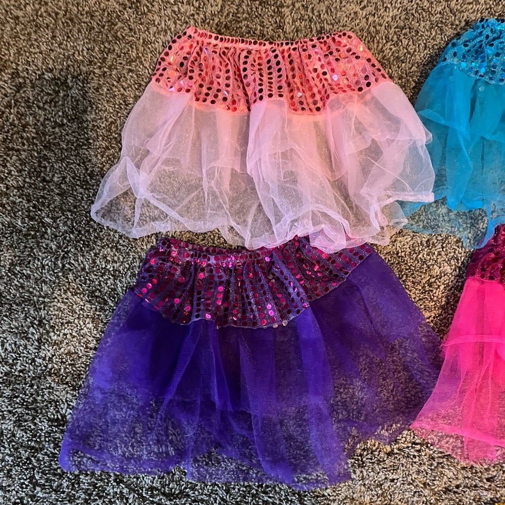 Colorful Sequin Tulle Skirts Set - Picture 2 of 4